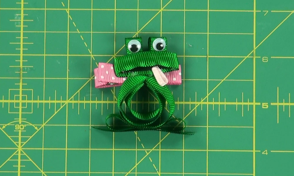 Completed Frog Hair Clip