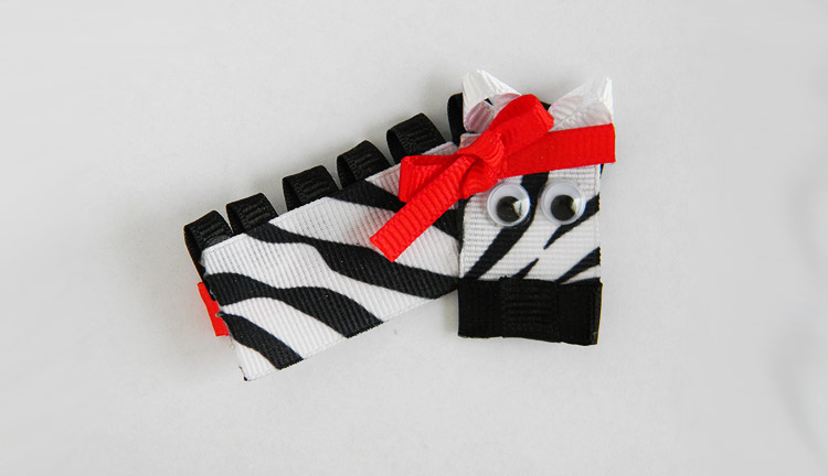 Zebra Hair Clip