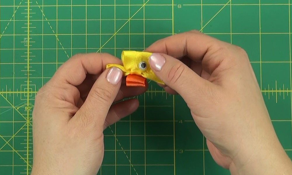 Finishing up Duck Hair Clip