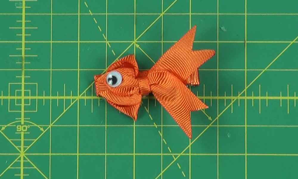Completed Goldfish Hair Clip