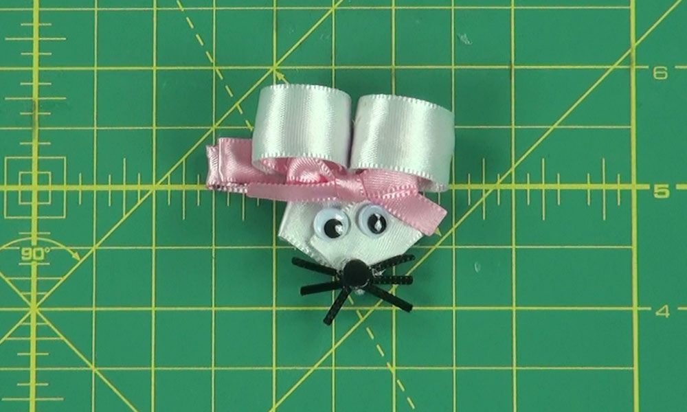 Completed Mouse Hair Clip