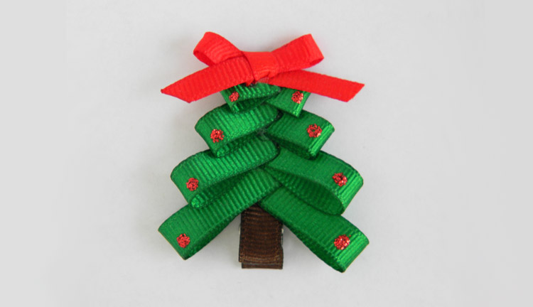 Christmas Tree Hair Clip