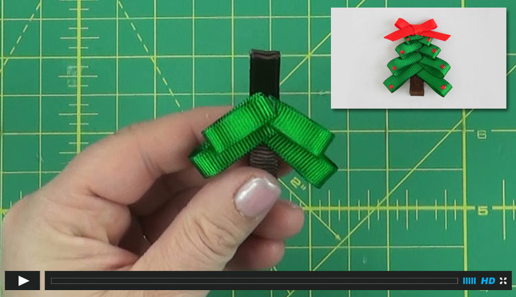 Christmas Tree Hair Clip