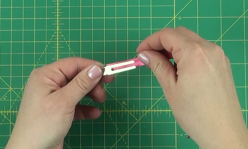 Woman making a Butterfly Hair Clip