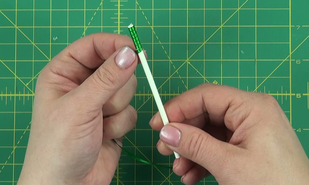 Woman making a Cherries Hair Clip