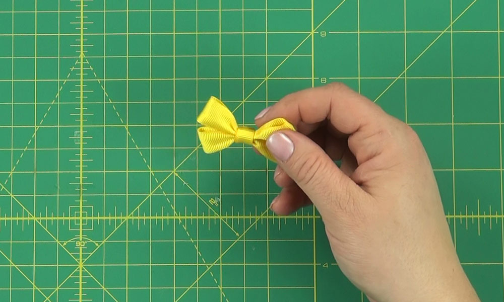 Woman making a Duck Hair Clip