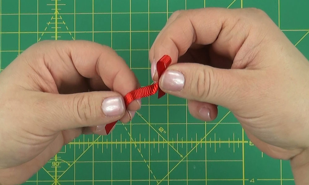 Woman making a Puppy Hair Clip