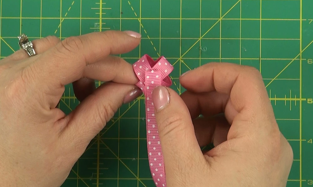 Woman making a Turtle Hair Clip